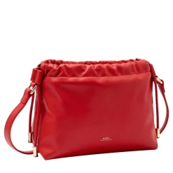 A.P.C. Sac Ninon Mini Gaa Red Crossbody Bag