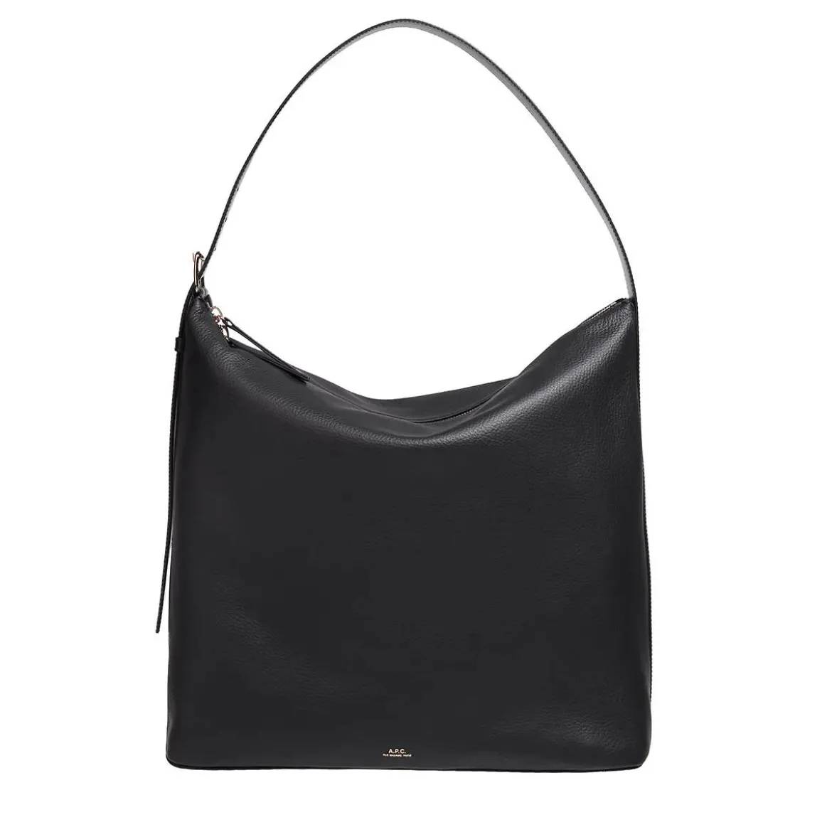 A.P.C. Sac Vera Maxi Lzz Black Hobo Bag
