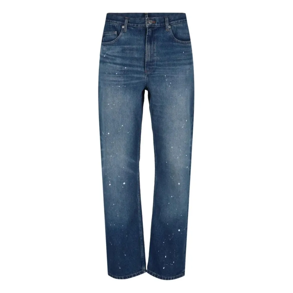 A.P.C. Straight Fit Jeans im Vintage-Look Blau Straight Leg Jeans
