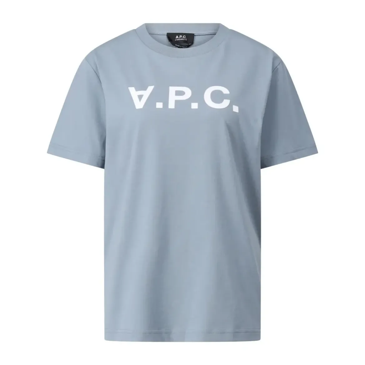 A.P.C. T-Shirt mit Logo Blau T-Shirt