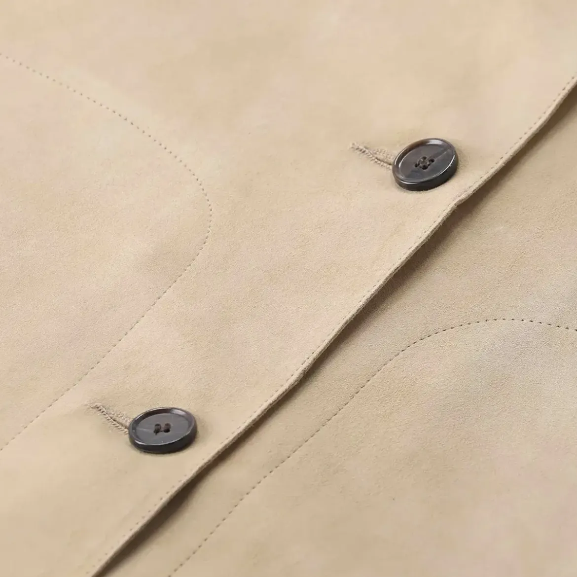 Arma Jacke Emy aus Veloursleder beige Lederjacke