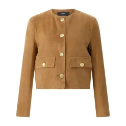 Arma Jacke Lorenne aus Veloursleder braun Lederjacke