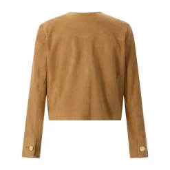 Arma Jacke Lorenne aus Veloursleder braun Lederjacke