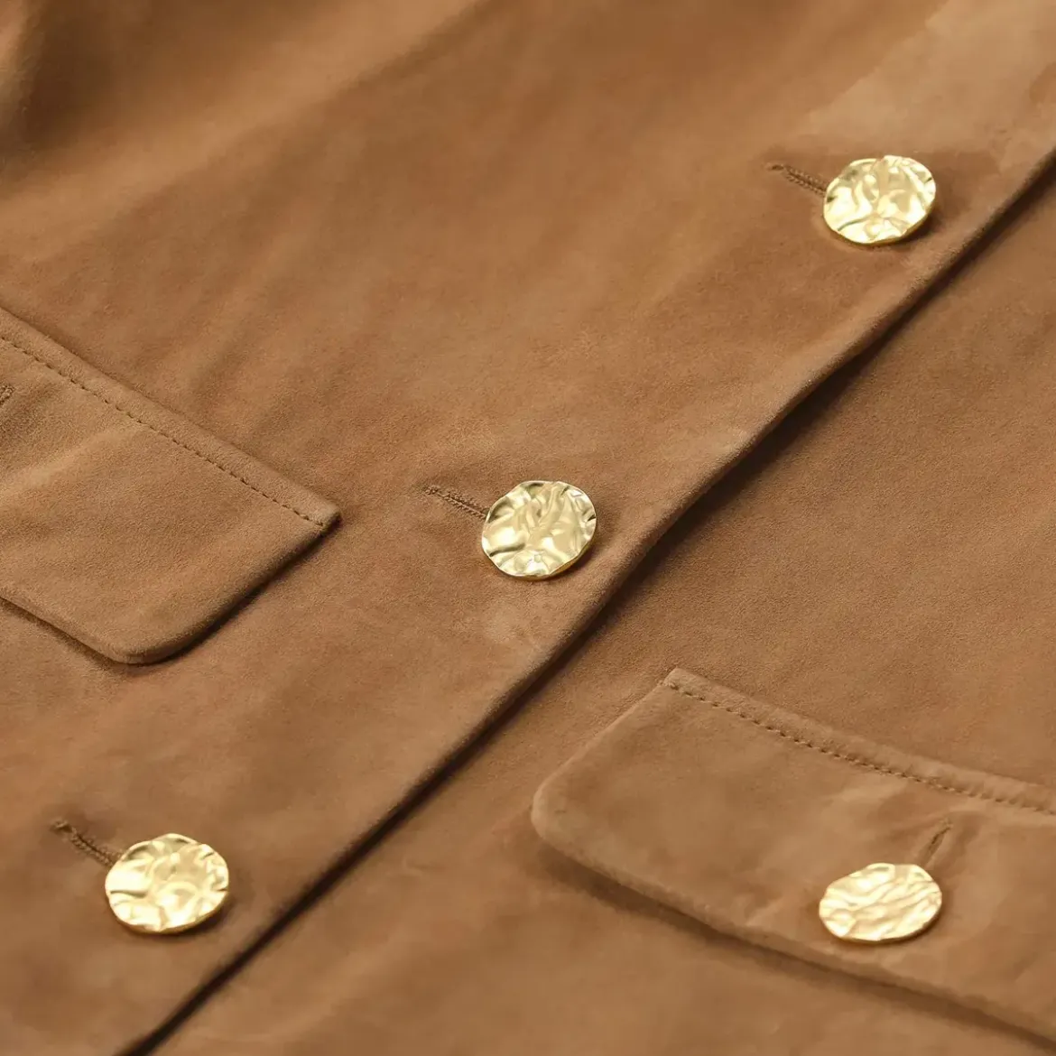 Arma Jacke Lorenne aus Veloursleder braun Lederjacke