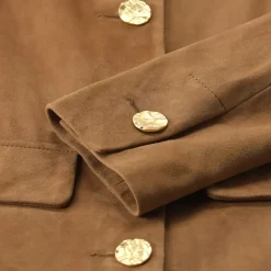 Arma Jacke Lorenne aus Veloursleder braun Lederjacke