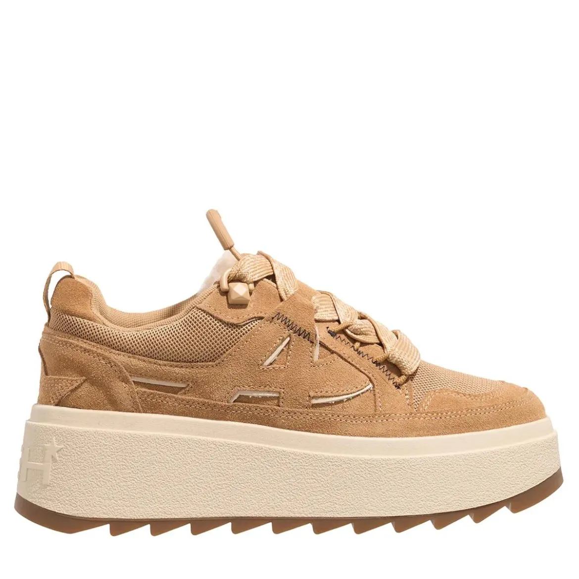 Ash Movie01 Camel/Eggnug Fur Plateau-Sneaker