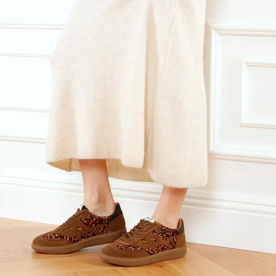 Ash Sunset03 Calf Suede Land/Pony Line Low-Top-Sneaker