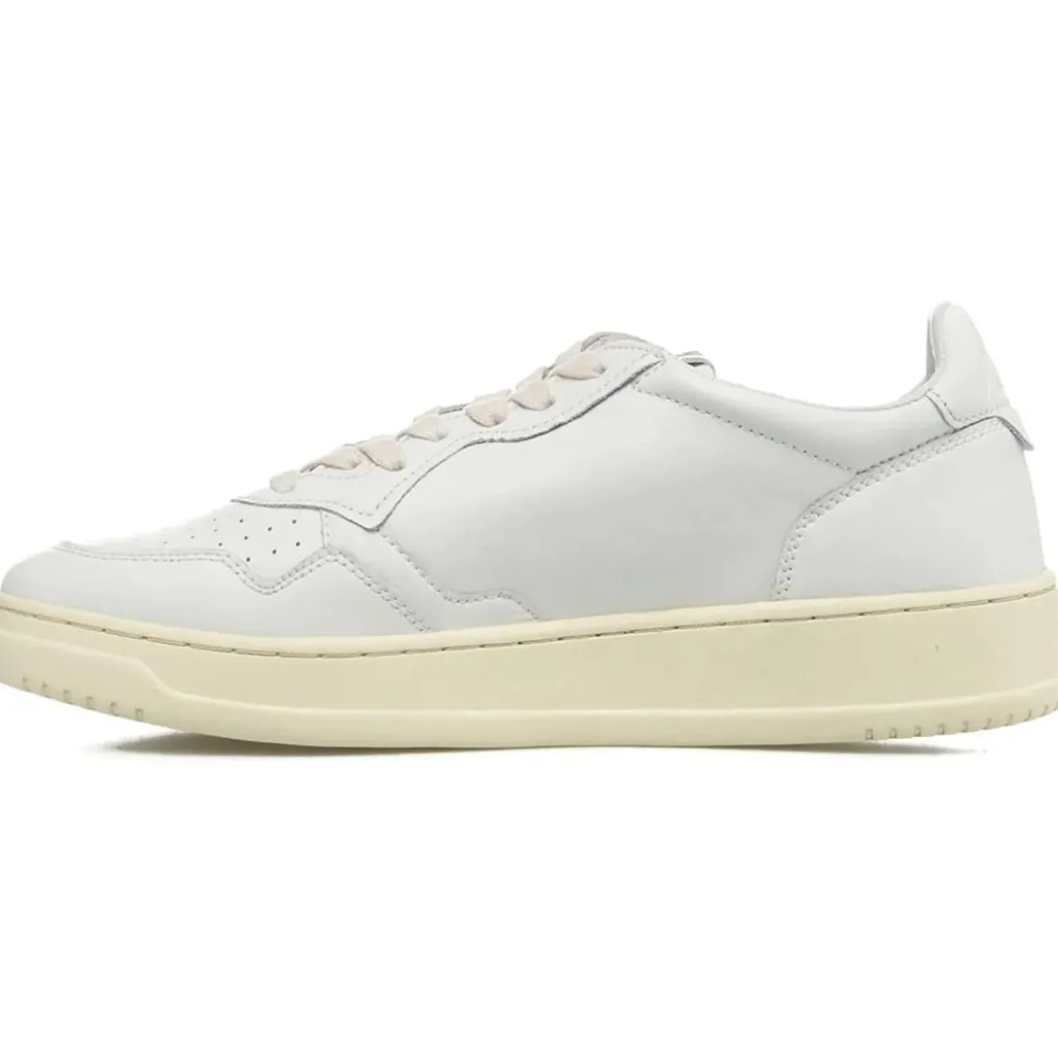Autry International Sneaker Medalist aus Leder Weiß Low-Top-Sneaker