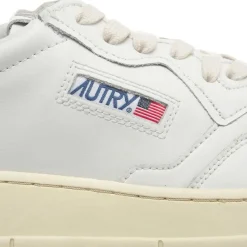 Autry International Sneaker Medalist aus Leder Weiß Low-Top-Sneaker