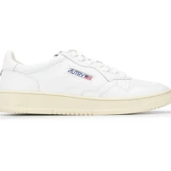 Autry International Sneaker Medalist aus Leder Weiß Low-Top-Sneaker