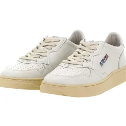 Autry International Sneaker Medalist aus Leder Weiß Low-Top-Sneaker