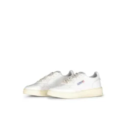 Autry International Sneaker Medalist aus Leder Weiß Low-Top-Sneaker