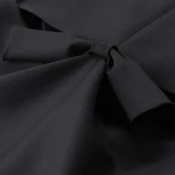 Balenciaga Midikleid mit Wolle & Seide schwarz Midikleid