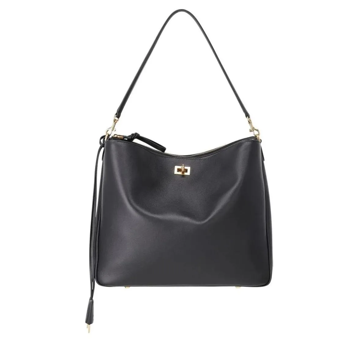 Balenciaga Schultertasche Rodeo aus Leder schwarz Schultertasche