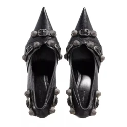 Balenciaga Womens Cagole 90mm Pump Black Pumps