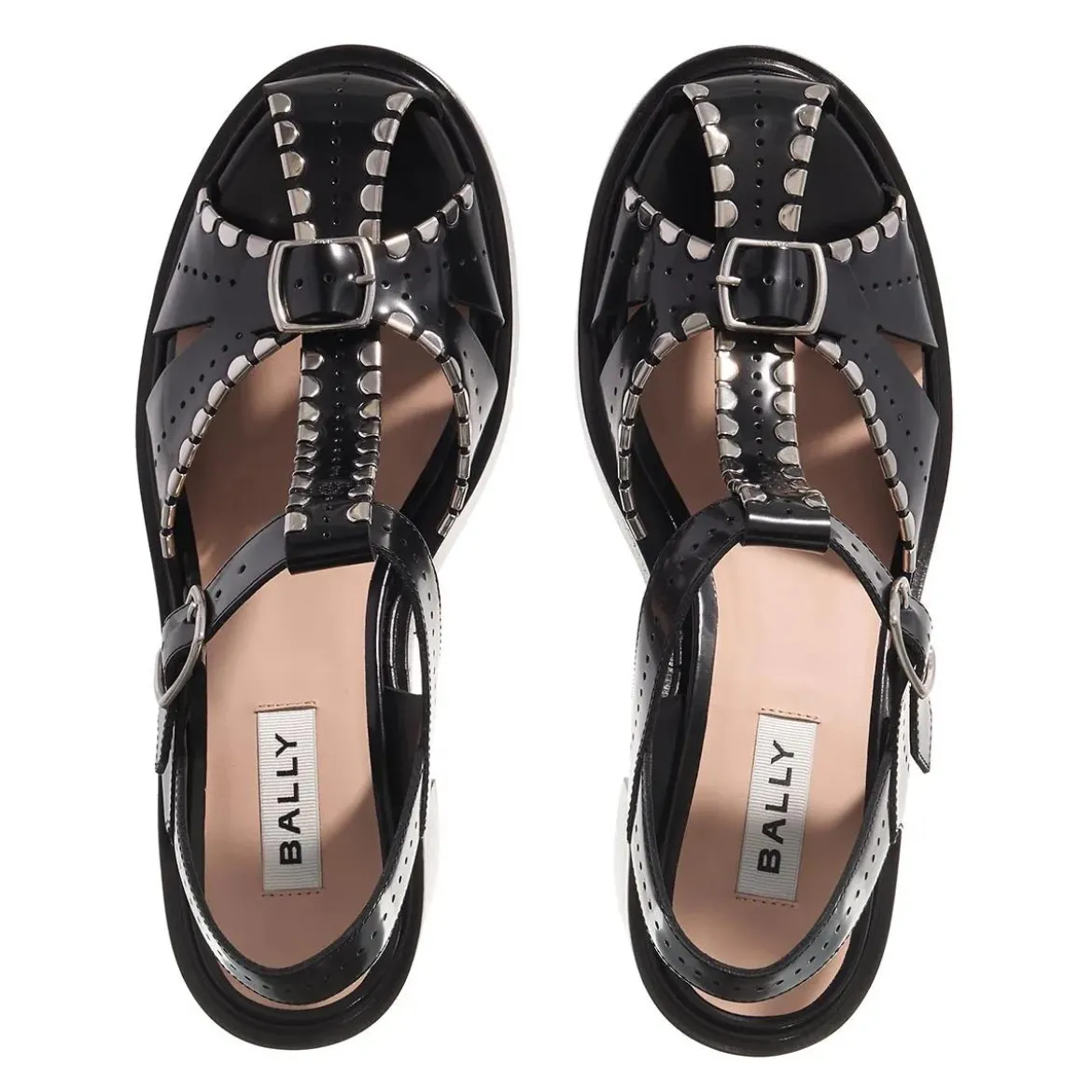 Bally Pasely 85-Studs Black Sandalen