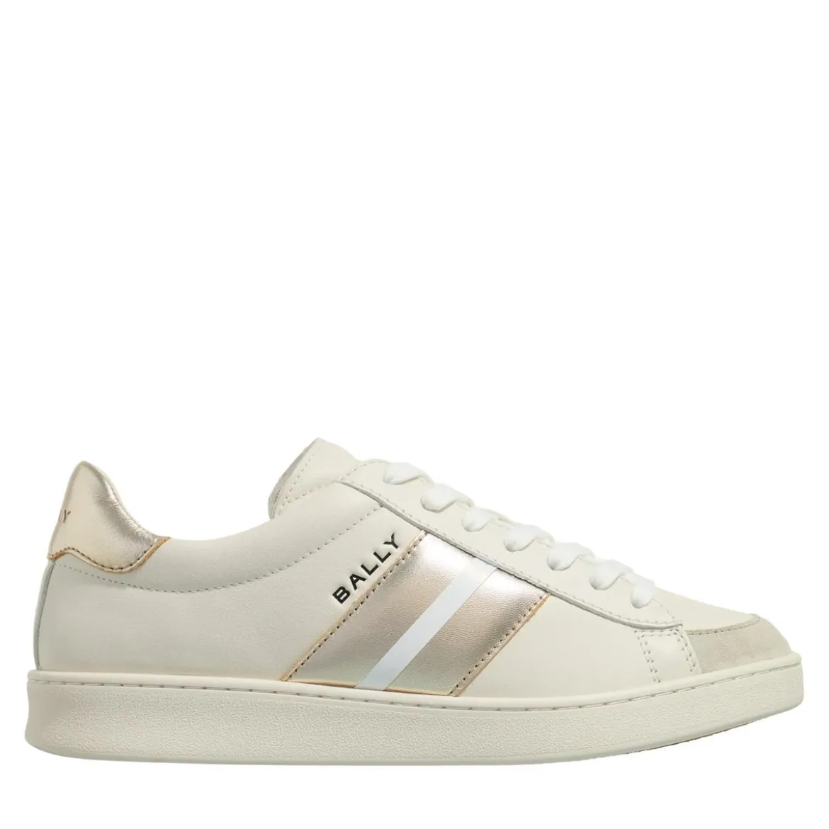 Bally Thiago-W White/Gold Low-Top-Sneaker