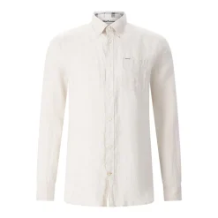 Barbour Hemd Linton aus Leinen beige Hemd