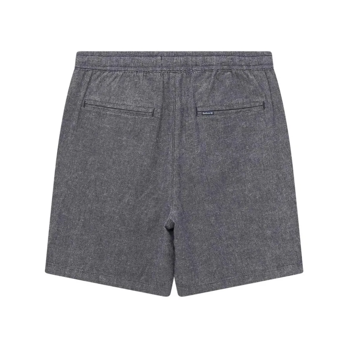 Barbour Shorts Stillwater aus Leinen dunkelblau Stoffshorts