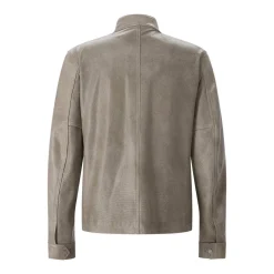 Belstaff Jacke aus Leder grau Lederjacke