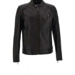 Belstaff Jackets Black Schwarz Lederjacke