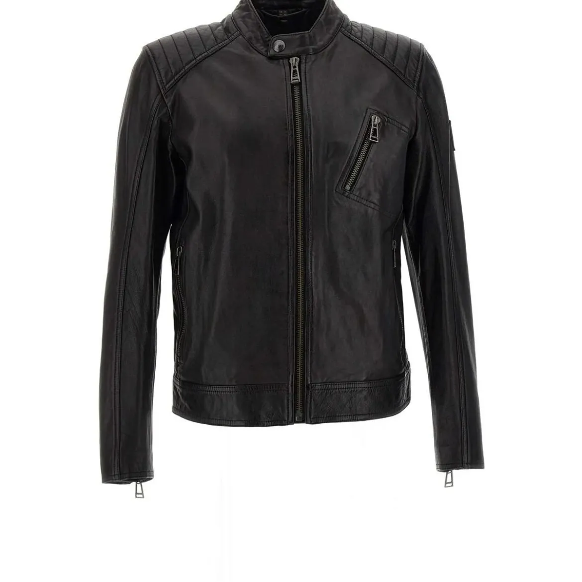 Belstaff Jackets Black Schwarz Lederjacke
