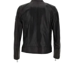 Belstaff Jackets Black Schwarz Lederjacke