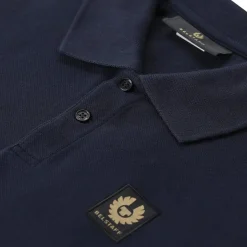 Belstaff Langärmeliges Poloshirt blau Poloshirt