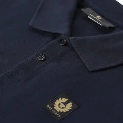 Belstaff Langärmeliges Poloshirt blau Poloshirt