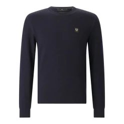 Belstaff Pullover aus Seide und Baumwolle grün Longsleeve