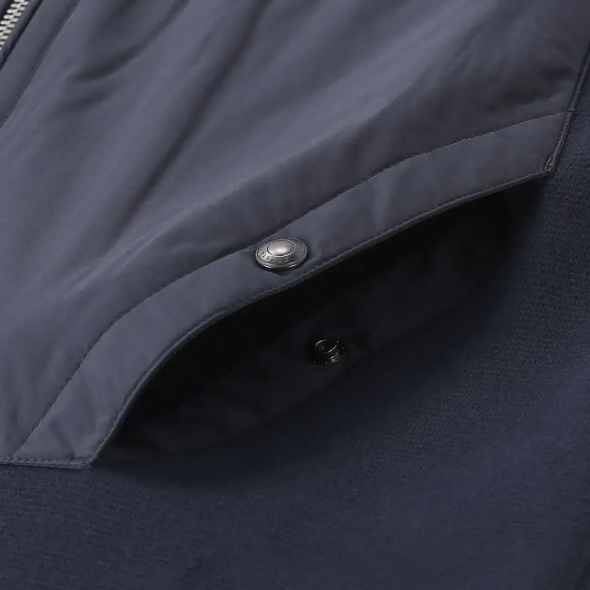 Belstaff Strickjacke mit Logo blau Übergangsjacke