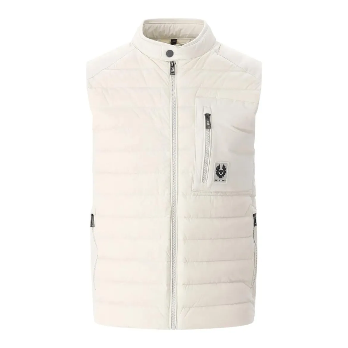 Belstaff Weste mit Logo weiß Weste