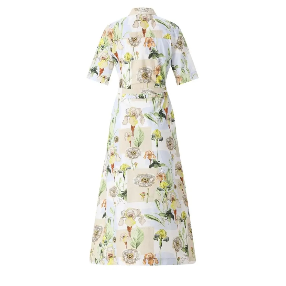 CALIBAN Blusenkleid mit floralem Muster mehrfarbig Hemdblusenkleid