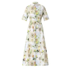 CALIBAN Blusenkleid mit floralem Muster mehrfarbig Hemdblusenkleid