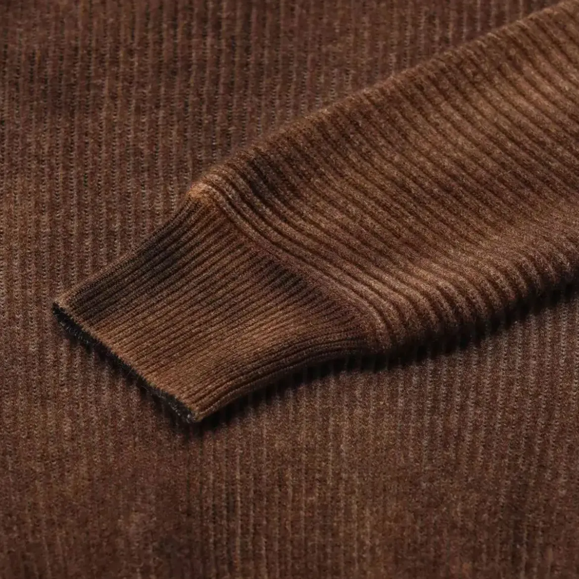 CALIBAN Pullover aus Wolle & Kaschmir braun Pullover