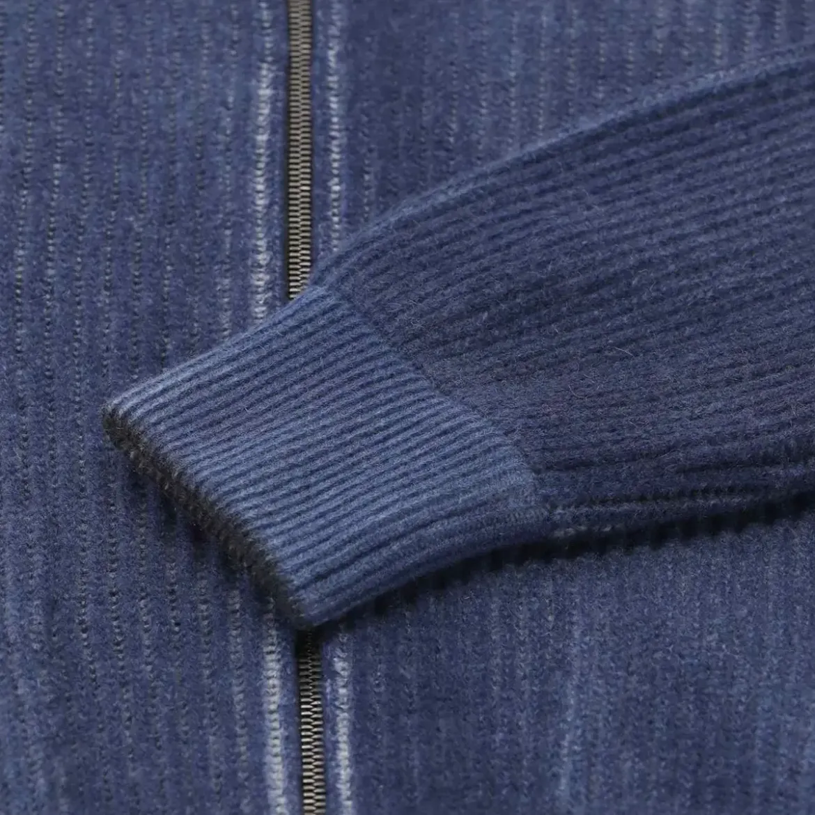CALIBAN Strickjacke aus Wolle & Kaschmir blau Übergangsjacke