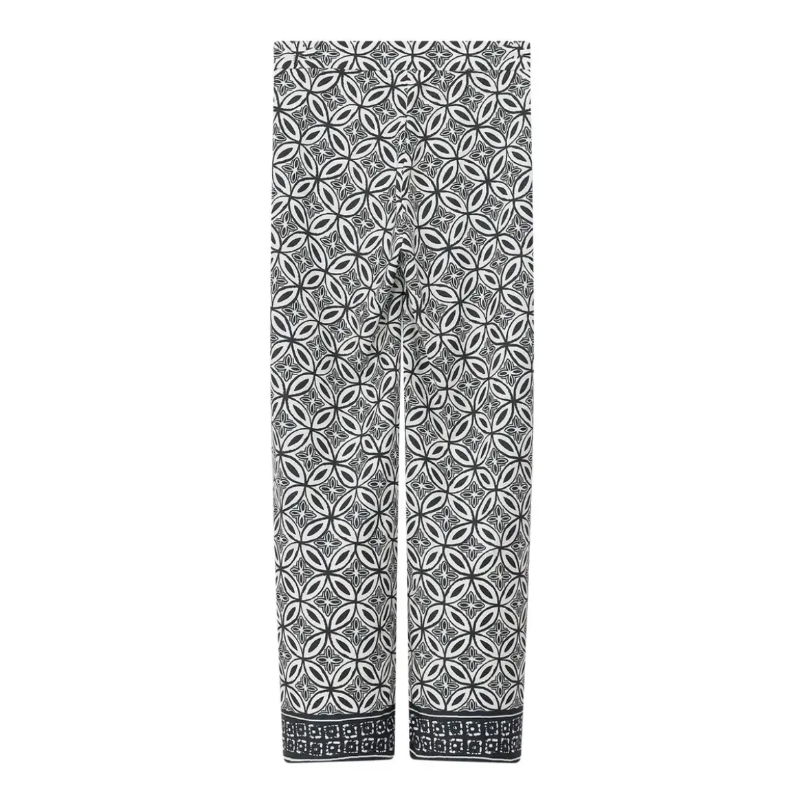 Cambio Allison creme/blue geometric Hose