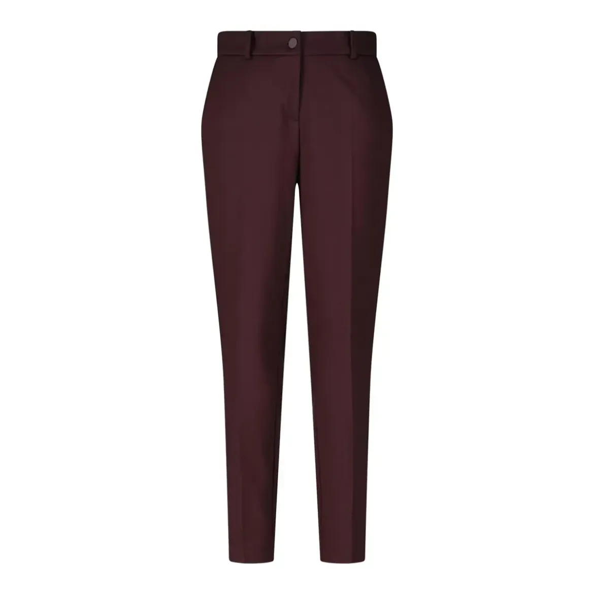 Cambio Carrot-Fit Stoffhose Karina Dunkellila Stoffhose