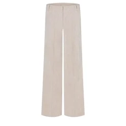 Cambio Straight-Fit Hose Amelie aus Cord Beige Hose