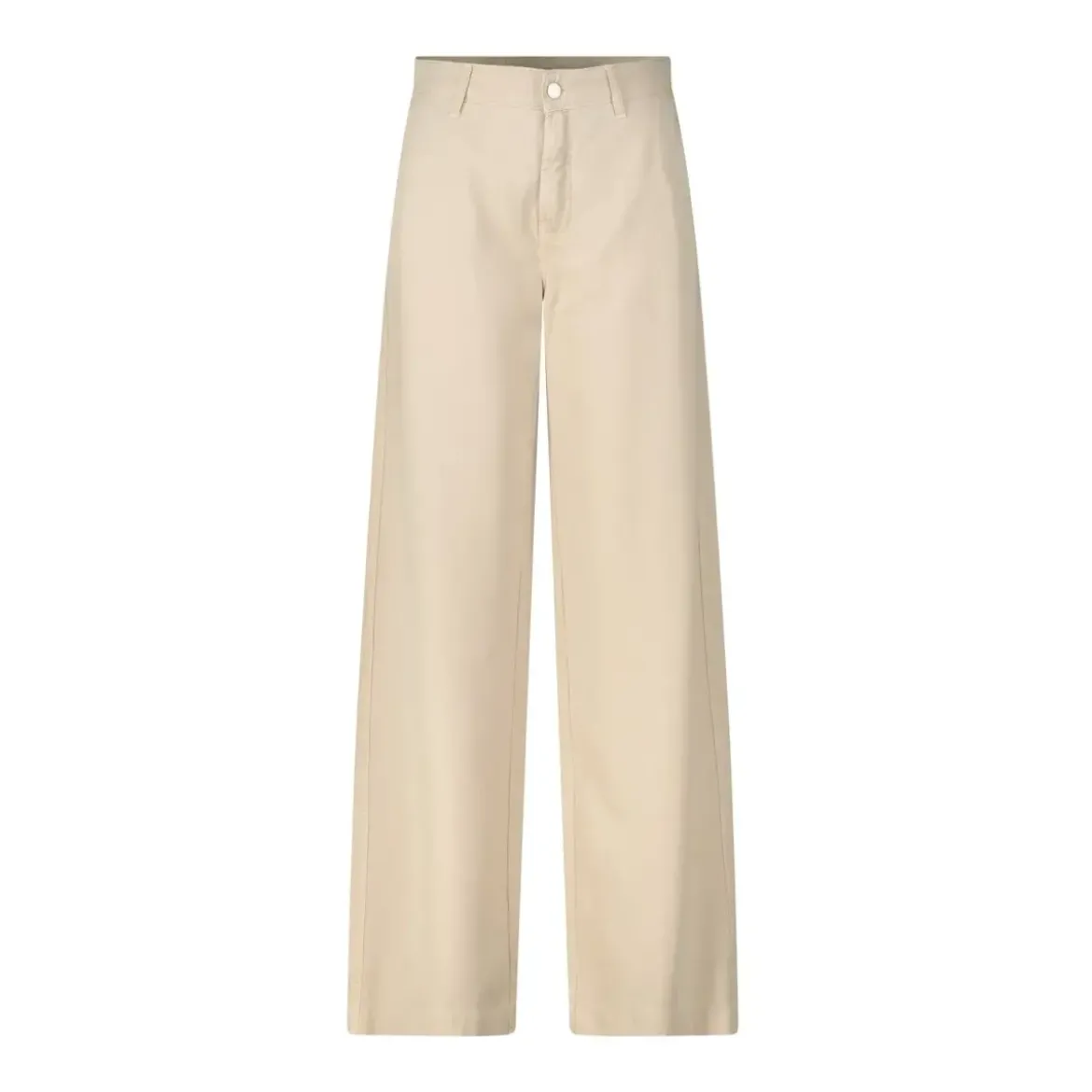 Cambio Wide-Leg Hose Alek Hellbraun Stoffhose