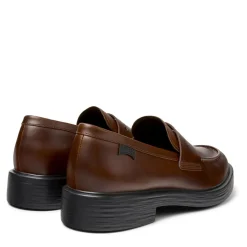 Camper Bei Dean, einem zeitlosen Unisex-Stil, trifft Trad mittel-braun Schnürschuhe