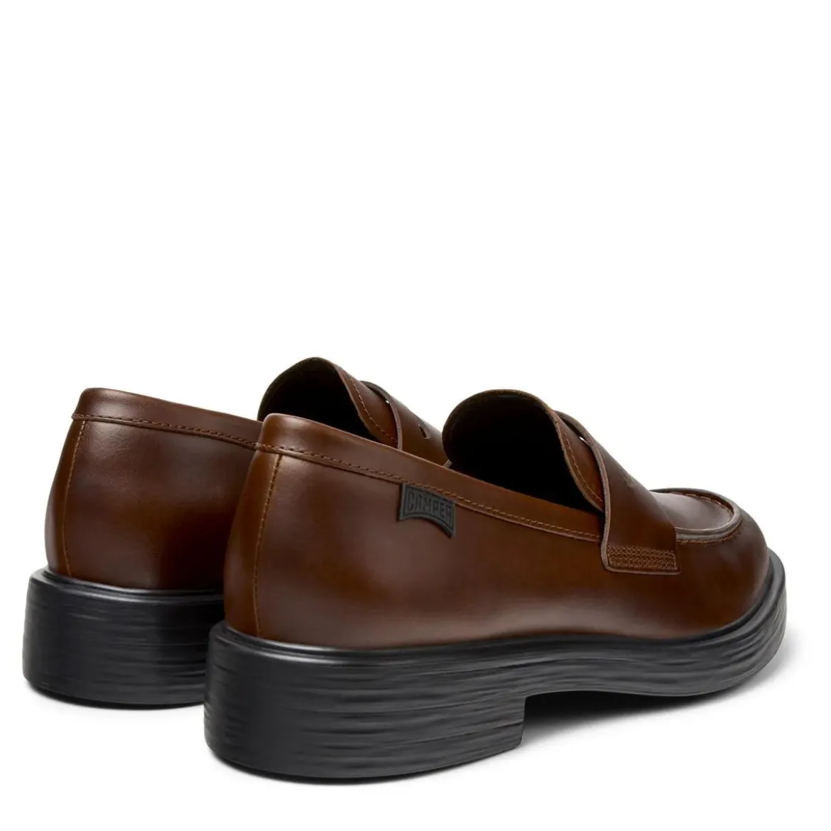 Camper Bei Dean, einem zeitlosen Unisex-Stil, trifft Trad mittel-braun Schnürschuhe