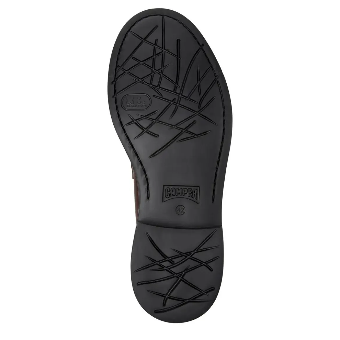 Camper Bei Dean, einem zeitlosen Unisex-Stil, trifft Trad mittel-braun Schnürschuhe