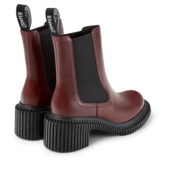 Camper Der Pix London, Ihr leichter Wohlfühl-Absatzschuh, burgund Stiefel