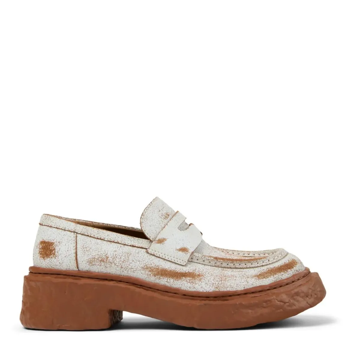 Camperlab Mokassins Vamonos weiss Schnürschuhe