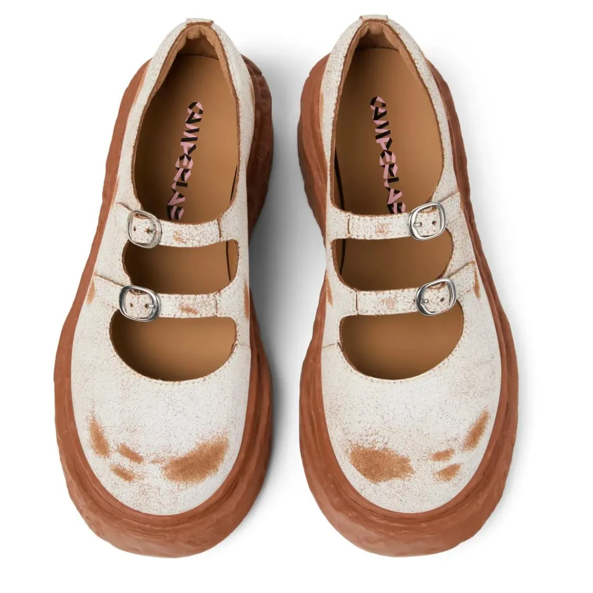 Camperlab Mokassins Vamonos weiss Schnürschuhe