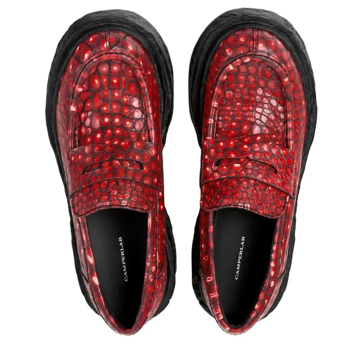 Camperlab Schnürschuhe Vamonos hell-rot Schnürschuhe