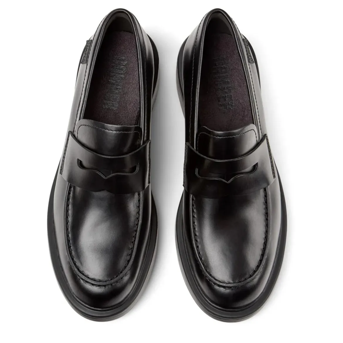 Camper Mokassins Dean schwarz Bootsschuhe