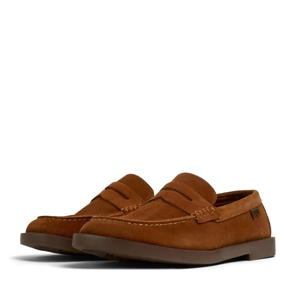 Camper Mokassins Don mittel-braun Schnürschuhe