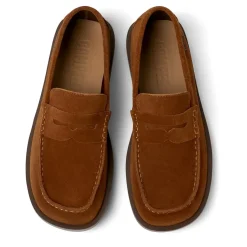 Camper Mokassins Don mittel-braun Schnürschuhe